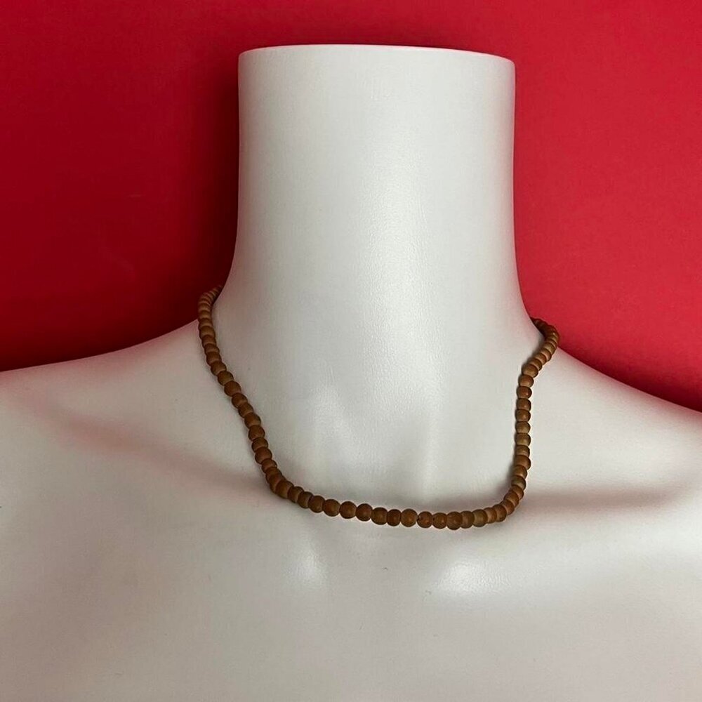 Wooden beaded necklace 🤎🤎​​​​​​​​​​​